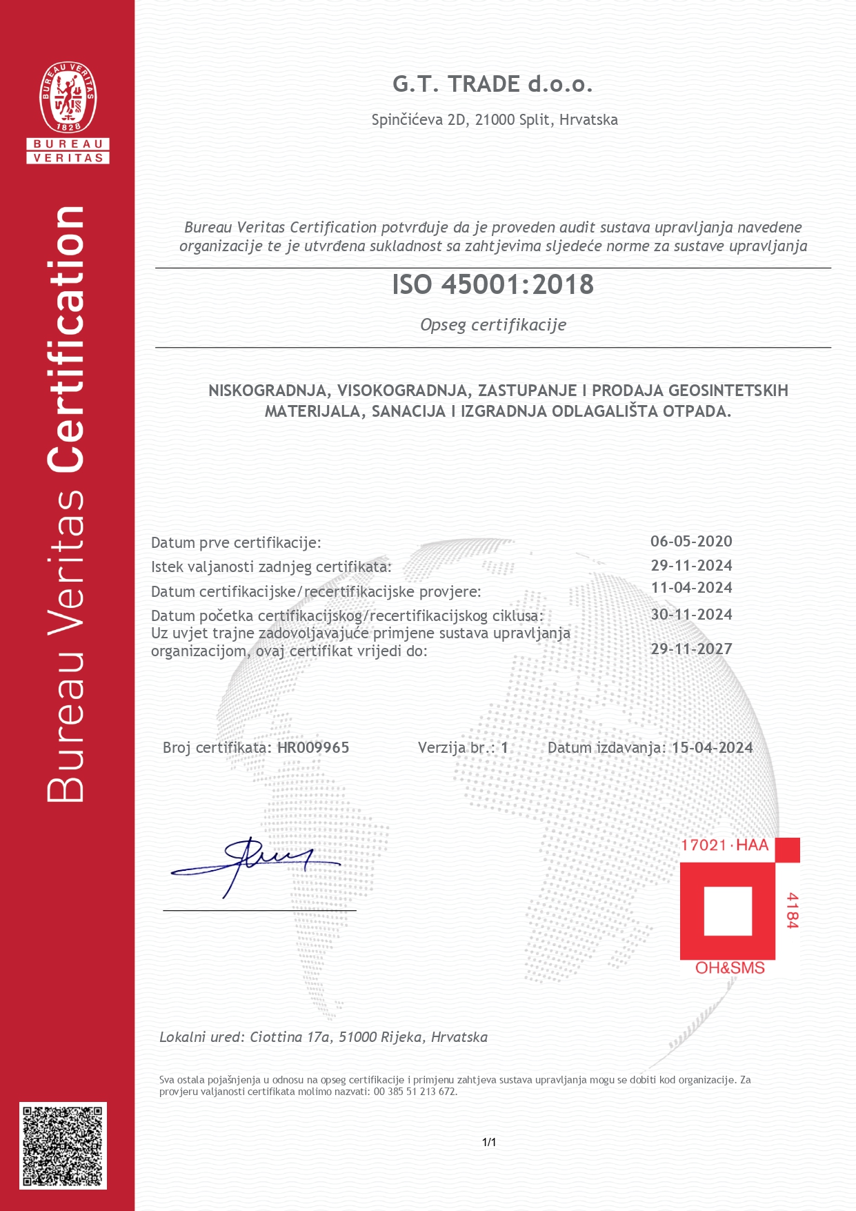 hrv Certificate HR009965 # Item 1-9A1ASVJ_page-0001